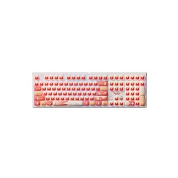 AKKO MONSGEEK MG108B Bunny Apple Kırmızı Beyaz RGB Kablosuz Hotswap Mekanik Gaming Klavye