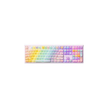Akko Monsgeek MG108B Colorful Cats Pembe Mor RGB Kablosuz Hotswap Mekanik Gaming Klavye