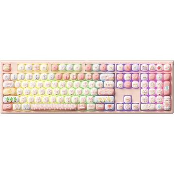Akko Monsgeek MG108B Piggy Party Koyu Pembe RGB Kablosuz Hotswap Mekanik Gaming Klavye