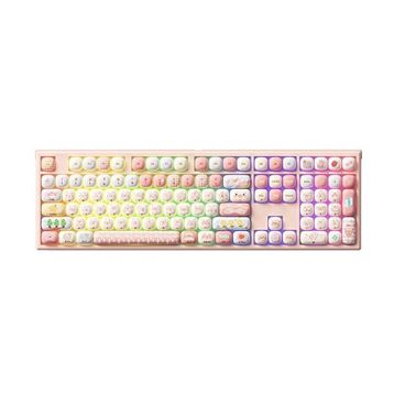 Akko Monsgeek MG108B Piggy Party Koyu Pembe RGB Kablosuz Hotswap Mekanik Gaming Klavye