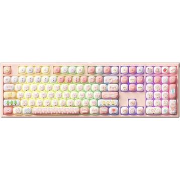 Akko Monsgeek MG108B Piggy Party Koyu Pembe RGB Kablosuz Hotswap Mekanik Gaming Klavye