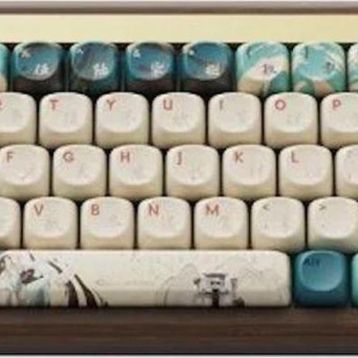 Akko MU01 Joy Of Life Turkuaz Beyaz RGB Kablosuz Hotswap Mekanik Gaming Klavye
