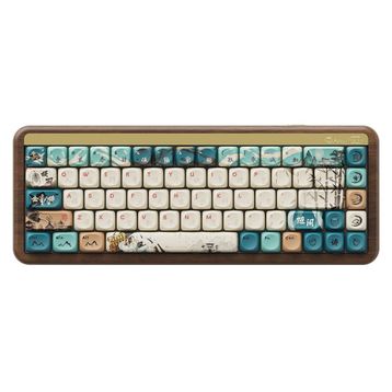 Akko MU01 Joy Of Life Turkuaz Beyaz RGB Kablosuz Hotswap Mekanik Gaming Klavye