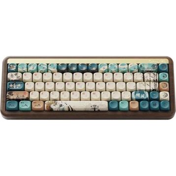 Akko MU01 Joy Of Life Turkuaz Beyaz RGB Kablosuz Hotswap Mekanik Gaming Klavye