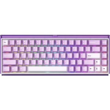 Akko RAY68 He Misty Purple White Astroaim Manyetik Switch Kablosuz Gaming Klavye