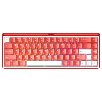Akko RAY68 He Misty Red White Astroaim Manyetik Switch Kablosuz Gaming Klavye