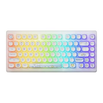 Akko X Cinnamoroll ACR TOP75B Creamy Cyan Switch RGB Kablosuz Hotswap Mekanik Gaming Klavye