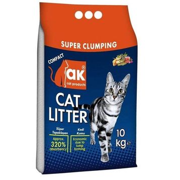 Akkum Marsilya 10 kg Sabunlu Süper Topaklaşan Kedi Kumu