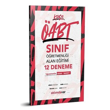 Aklımdavar Yayıncılık KPSS ÖABT Sınıf Öğretmenliği Alan Eğitimi 12 Deneme