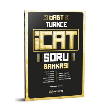 Aklımdavar Yayıncılık ÖABT Türkçe Öğretmenliği İcat Soru Bankası