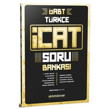 Aklımdavar Yayıncılık ÖABT Türkçe Öğretmenliği İcat Soru Bankası