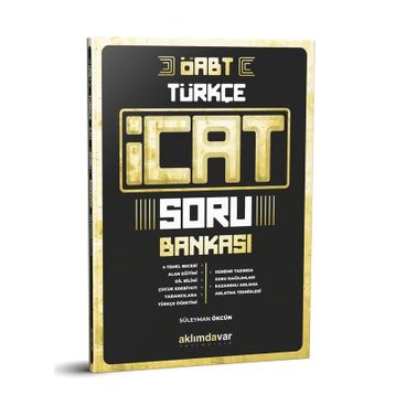 Aklımdavar Yayıncılık ÖABT Türkçe Öğretmenliği İcat Soru Bankası