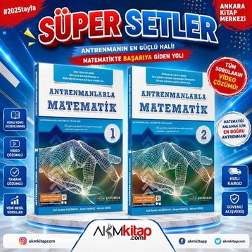 Akm Kitap - Antremanlarla Matematik 1 ve 2 Seti