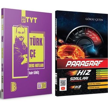 Akm Kitap Benim Hocam TYT Türkçe Video Ders Notları ve Hız Renk Paragraf Soru Bankası 2 Kitap Set