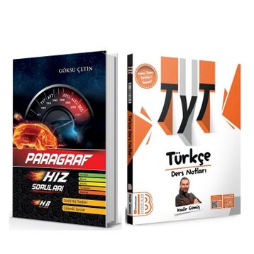 Akm Kitap Benim Hocam TYT Türkçe Video Ders Notları ve Hız Renk Paragraf Soru Bankası 2 Kitap Set