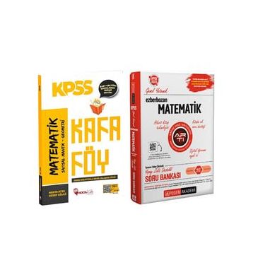 Akm Kitap Hoca Kafası KPSS Matematik Konu Anlatımlı Kafa Föy ve Pegem Soru Bankası Seti 2 Kitap