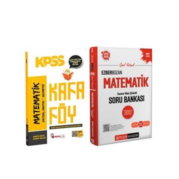 Akm Kitap Hoca Kafası KPSS Matematik Konu Anlatımlı Kafa Föy ve Pegem Soru Bankası Seti 2 Kitap