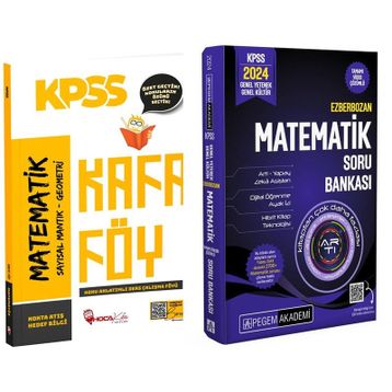 Akm Kitap Hoca Kafası KPSS Matematik Konu Anlatımlı Kafa Föy ve Pegem Soru Bankası Seti 2 Kitap
