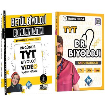 Akm Kitap Kr Akademi TYT Betül Hoca Biyoloji Konu ve Barış Hoca Soru Bankası Seti 2 Kitap