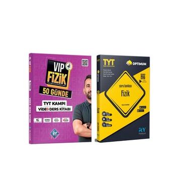 Akm Kitap Kr Akademi TYT VİP Fizik Konu ve Referans Fizik Soru Bankası Seti 2 Kitap