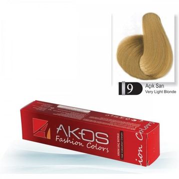 AKOS Saç Boyası Açık Sarı 9