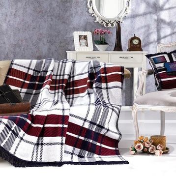 Aksu Silver Collection Lou Çift Kişilik Pamuklu Battaniye