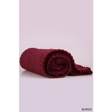 Aksu Tomurcuk Bordo Battaniye