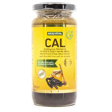 Aksu Vital 300 gr Cal Keçiboynuzu Pekmezli ve Arı Sütlü ve Zeytinyapraklı Macun