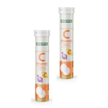 Aksu Vital C Vitamini 2x20 Efervesan Tablet
