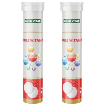 Aksu Vital Multivitamin 20 Efervesan Tablet