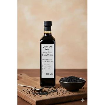 Aktar Diyarı 1000 ml Soğuk Sıkım Çörek Otu Yağı