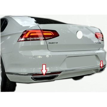 Aktif Otomotiv 2 Parça Krom 2015 - 2018 VW Passat B8 Egsoz Çıkış