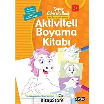 Aktiviteli Boyama Kitabı Sevimli Hayvanlar - kollektif