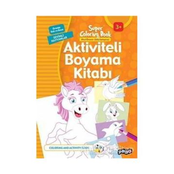 Aktiviteli Boyama Kitabı Sevimli Hayvanlar - kollektif