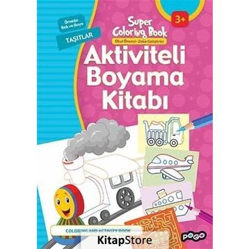 Aktiviteli Boyama Kitabı - Taşıtlar / Kollektif