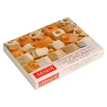Aktürk Sade ve Beyaz Fındıklı 750 gr Lokum