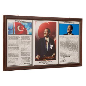 Akyazı 0525 Milli Levha 50x90 cm Mdf Çerçeve