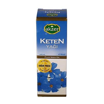 Akzer 50 cc Keten Yağı Soğuk Press