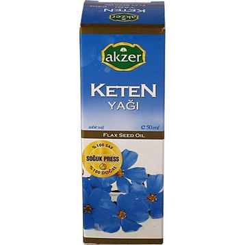 Akzer 50 cc Keten Yağı Soğuk Press
