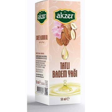 Akzer 50 cc Tatlı Badem Yağı