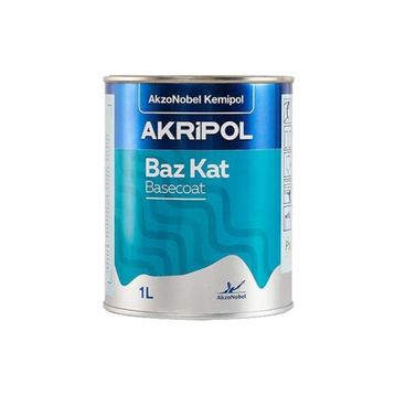 Akzonobel Akripol Bazkat Fiat Fİ632 Metalik Siyah Akrilik Sonkat 1 lt Oto Boyası