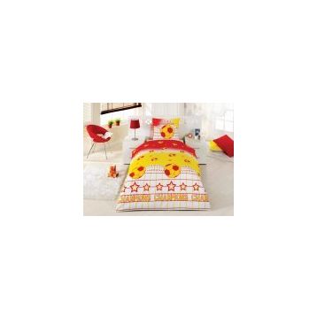 Alak Home Taraftar Sarı-Kırmızı Tek Kişilik Nevresim Takımı