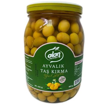 Alan 900 gr 291-320 Ayvalık Taş Kırma Yeşil Zeytin
