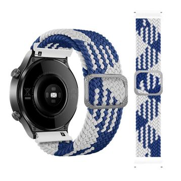 Alan Şanslı 20 mm Watch Mavi Beyaz Star Kordon