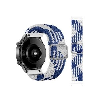 Alan Şanslı 20 mm Watch Mavi Beyaz Star Kordon