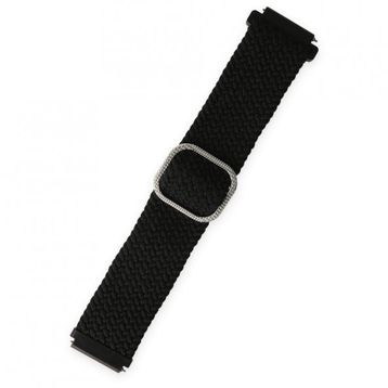 Alan Şanslı 20 mm Watch Siyah Star Kordon