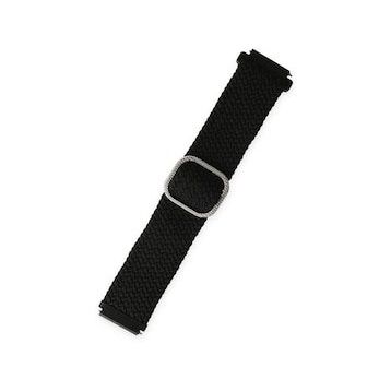 Alan Şanslı 20 mm Watch Siyah Star Kordon