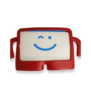 Alan Şanslı iPad 4 9.7 Kırmızı Karakter Tablet Silikon Kılıf