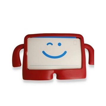 Alan Şanslı iPad 4 9.7 Kırmızı Karakter Tablet Silikon Kılıf