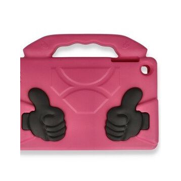 Alan Şanslı iPad 4 9.7 Pembe Like Stantlı Tablet Silikon Kılıf